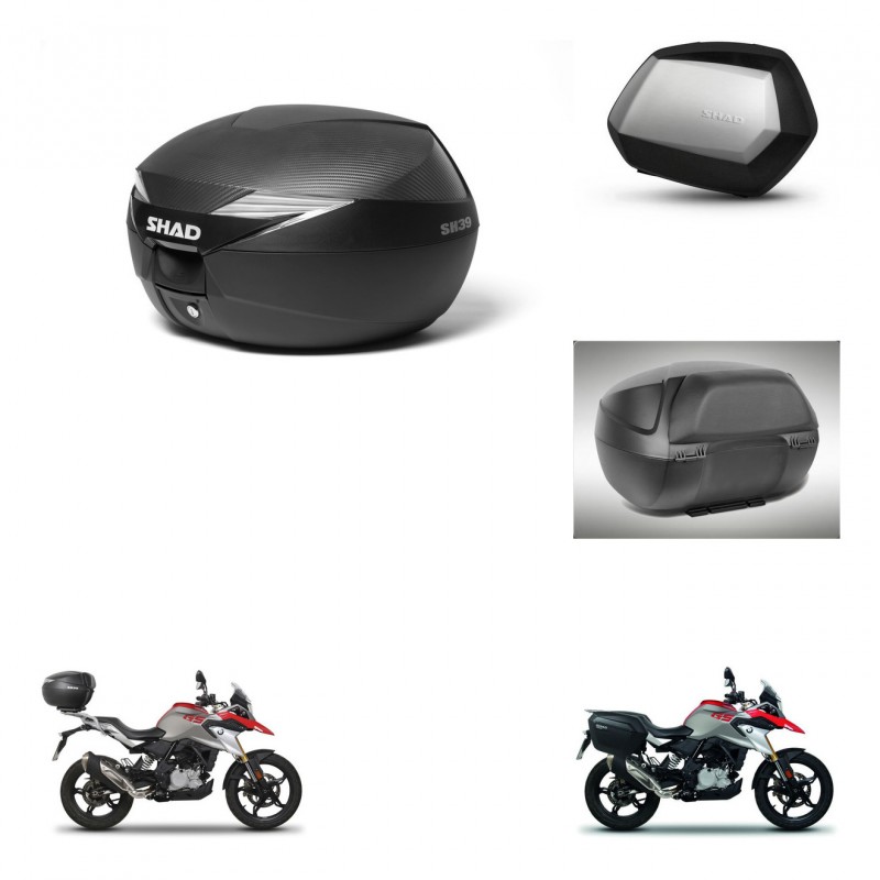 SHAD Maletas SH35 PREMIUM + soporte montaje Baul maleta accesorios KIT-472933
