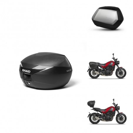 SHAD Maletas SH35 PREMIUM + soporte montaje Baul maleta KIT-472945
