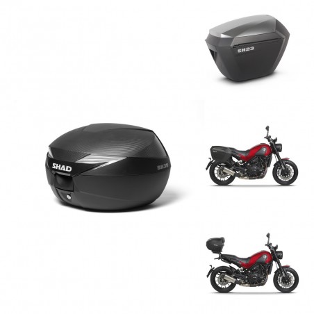 SHAD Maletas sh23 alu + soporte montaje Baul maleta KIT-472947