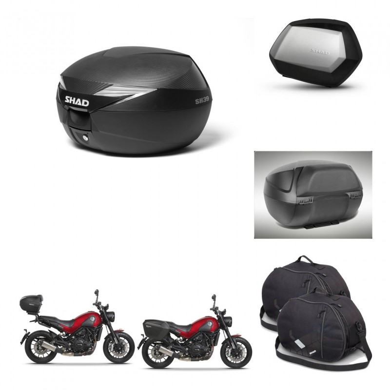SHAD Maletas SH35 PREMIUM + soporte montaje Baul maleta accesorios KIT-472958