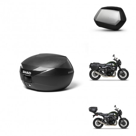 SHAD SH35 PREMIUM suitcases + mounting bracket suitcase trunk KIT-472993