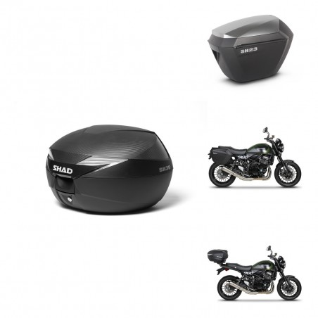 SHAD Maletas sh23 alu + soporte montaje Baul maleta KIT-472995