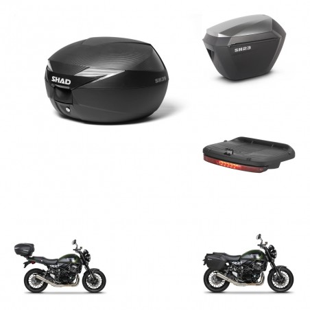 SHAD Maletas sh23 alu + soporte montaje Baul maleta accesorios KIT-473001