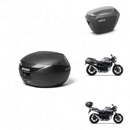 SHAD Maletas sh23 alu + soporte montaje Baul maleta KIT-473019