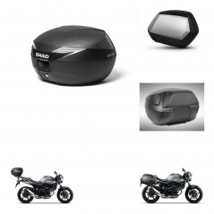 SHAD Maletas SH35 PREMIUM + soporte montaje Baul maleta accesorios KIT-473029