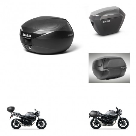SHAD Maletas sh23 alu + soporte montaje Baul maleta accesorios KIT-473031