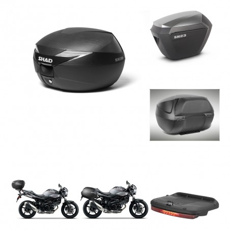 SHAD Maletas sh23 alu + soporte montaje Baul maleta accesorios KIT-473037