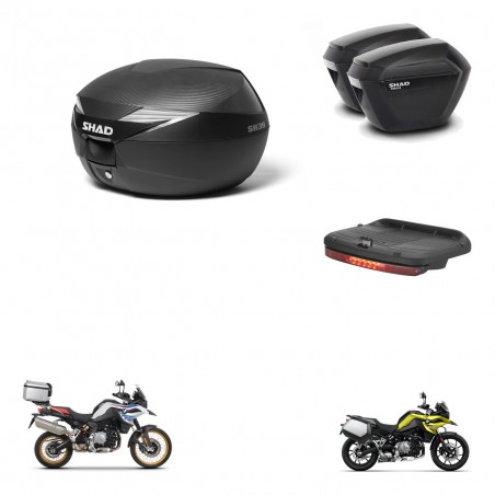 SHAD Maletas sh23 + soporte montaje Baul maleta accesorios KIT-473046