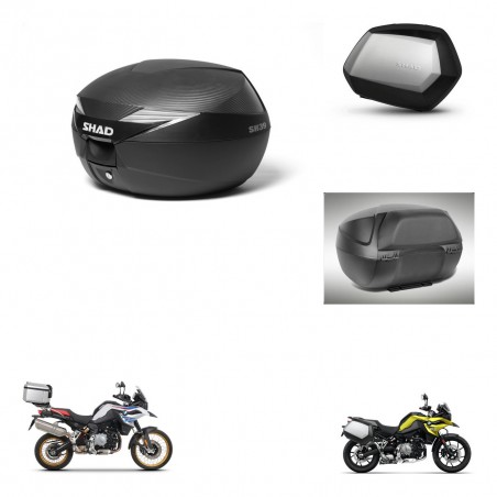 SHAD SH35 PREMIUM suitcases + mounting bracket suitcase trunk accessories KIT-473053