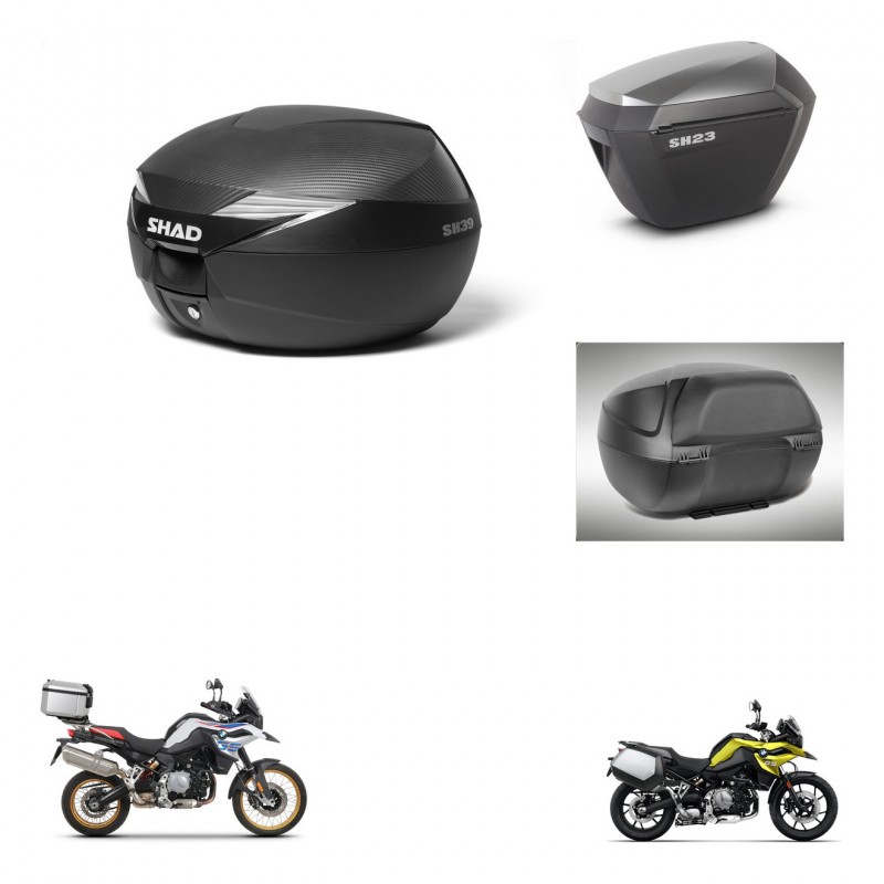 SHAD Maletas sh23 alu + soporte montaje Baul maleta accesorios KIT-473055