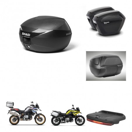 SHAD SH23 suitcases + mounting bracket suitcase trunk accessories KIT-473058