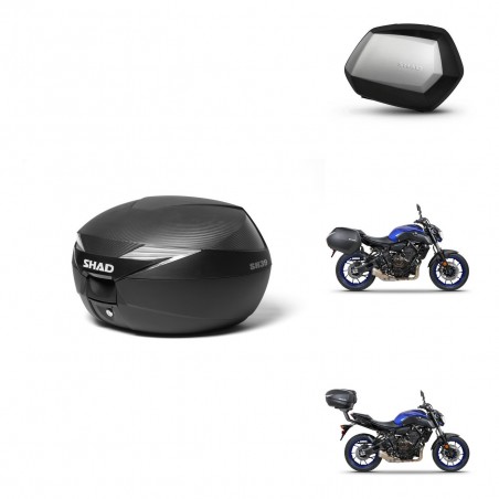 SHAD Maletas SH35 PREMIUM + soporte montaje Baul maleta KIT-473065