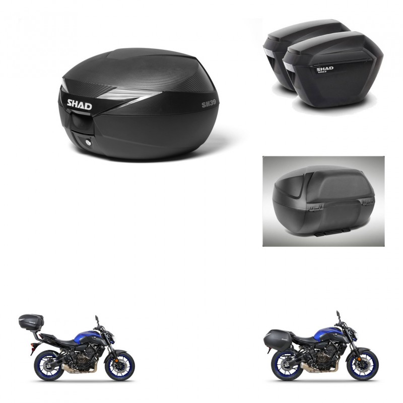 SHAD Maletas sh23 + soporte montaje Baul maleta accesorios KIT-473076