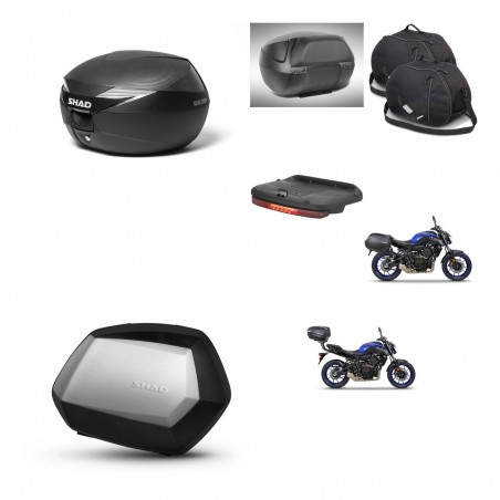 SHAD SH35 PREMIUM suitcases + mounting bracket suitcase trunk accessories KIT-473084