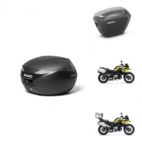 SHAD Maletas sh23 alu + soporte montaje Baul maleta KIT-473091