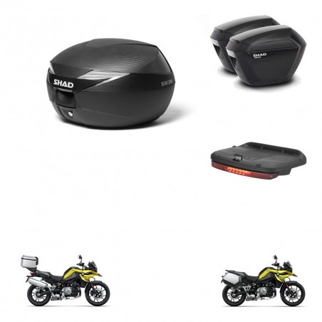 SHAD Maletas sh23 + soporte montaje Baul maleta accesorios KIT-473094
