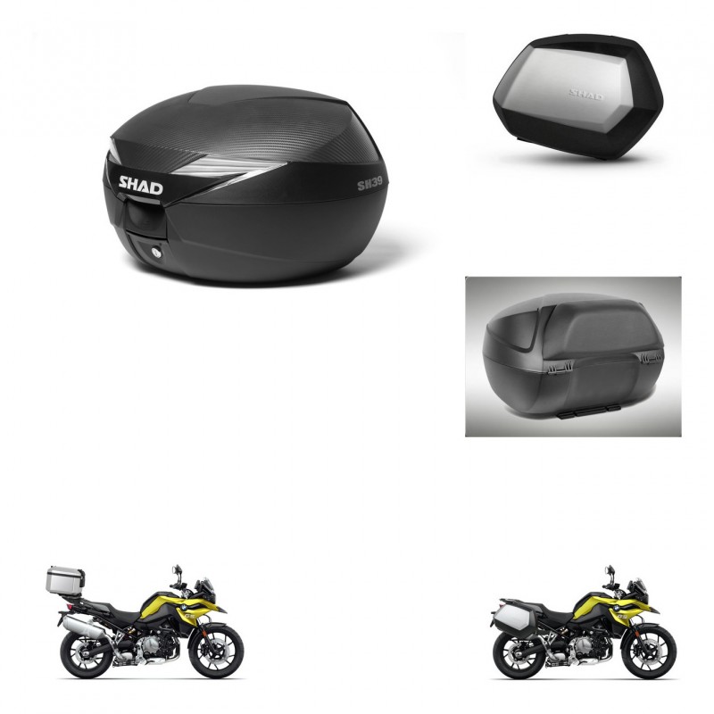 SHAD Maletas SH35 PREMIUM + soporte montaje Baul maleta accesorios KIT-473101