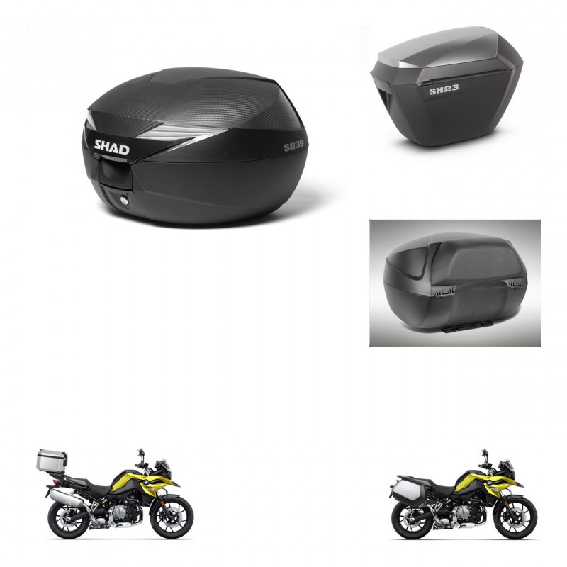 SHAD Maletas sh23 alu + soporte montaje Baul maleta accesorios KIT-473103
