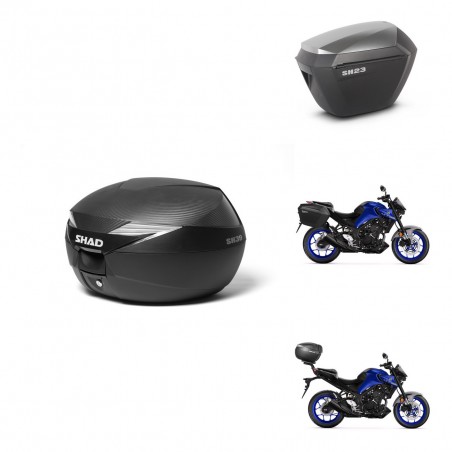 SHAD Maletas sh23 alu + soporte montaje Baul maleta KIT-473139