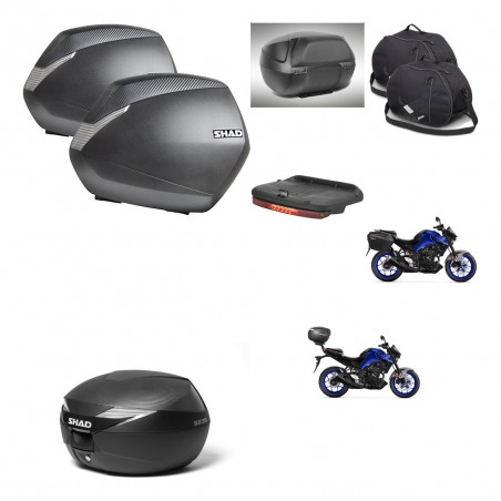 SHAD Baul maleta + soporte montaje maletas SH36 accesorios KIT-473153