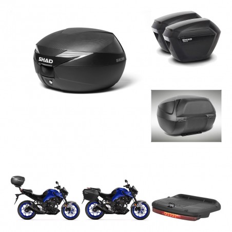 SHAD SH23 suitcases + mounting bracket suitcase trunk accessories KIT-473154