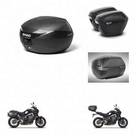 SHAD Maletas sh23 + soporte montaje Baul maleta accesorios KIT-473172