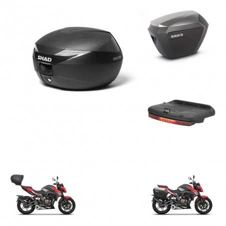 SHAD Maletas sh23 alu + soporte montaje Baul maleta accesorios KIT-473217