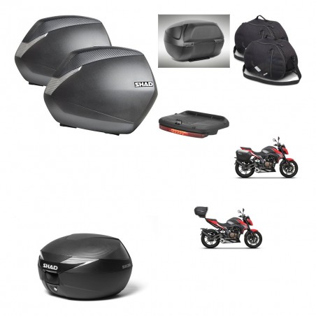 SHAD Baul maleta + soporte montaje maletas SH36 accesorios KIT-473225