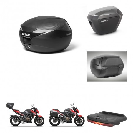 SHAD Maletas sh23 alu + soporte montaje Baul maleta accesorios KIT-473229