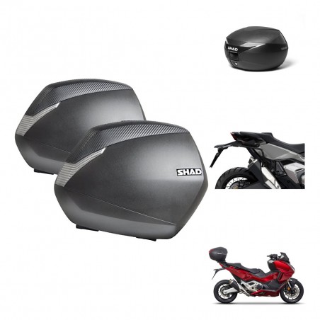 SHAD Suitcase trunk + mounting support SH36 suitcases KIT-473230