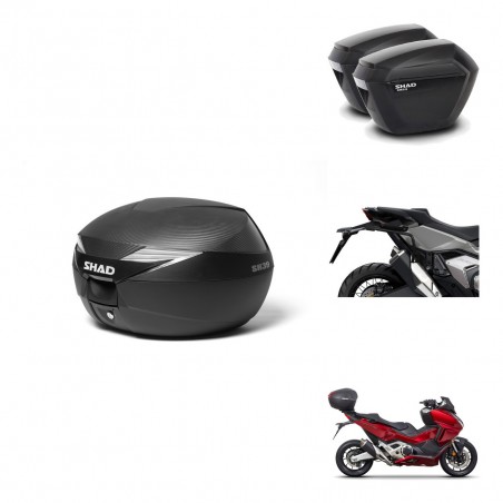 SHAD Maletas sh23 + soporte montaje Baul maleta KIT-473232