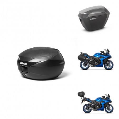 SHAD Maletas sh23 alu + soporte montaje Baul maleta KIT-473307