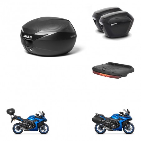 SHAD Maletas sh23 + soporte montaje Baul maleta accesorios KIT-473310