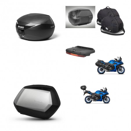 SHAD SH35 PREMIUM suitcases + mounting bracket suitcase trunk accessories KIT-473324