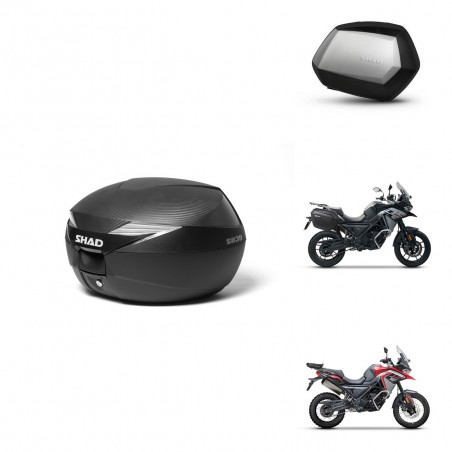 SHAD Maletas SH35 PREMIUM + soporte montaje Baul maleta KIT-473329