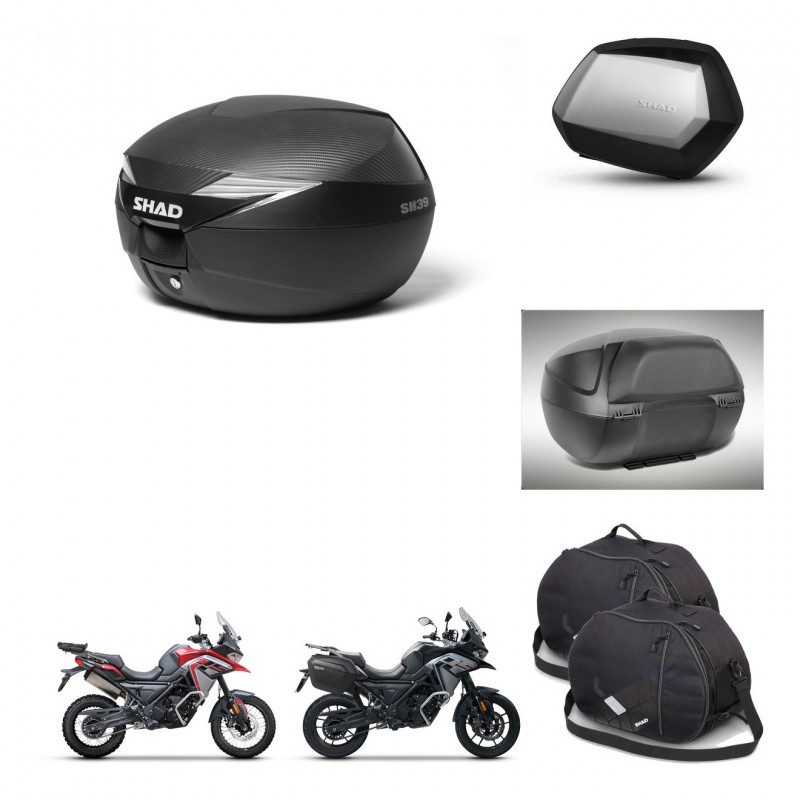 SHAD Maletas SH35 PREMIUM + soporte montaje Baul maleta accesorios KIT-473342