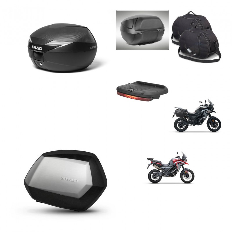 SHAD SH35 PREMIUM suitcases + mounting bracket suitcase trunk accessories KIT-473348