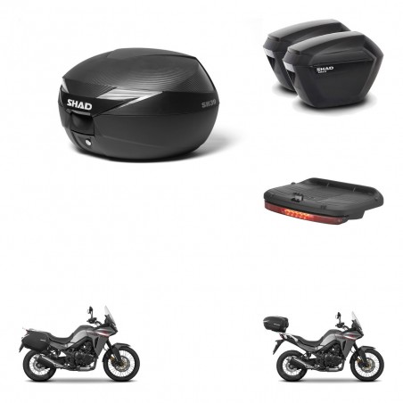 SHAD Maletas sh23 + soporte montaje Baul maleta accesorios KIT-473358
