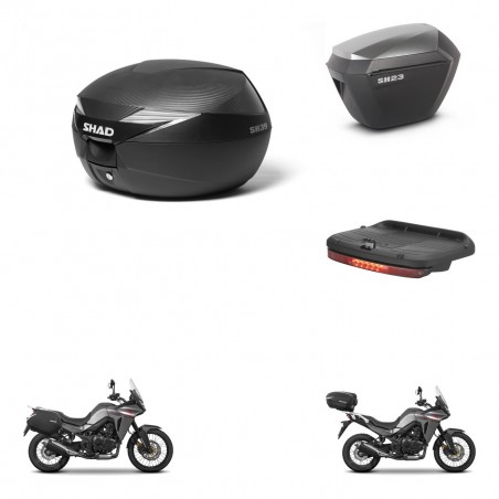 SHAD Maletas sh23 alu + soporte montaje Baul maleta accesorios KIT-473361