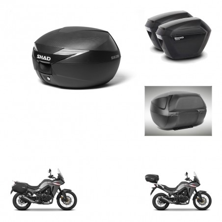 SHAD Maletas sh23 + soporte montaje Baul maleta accesorios KIT-473364