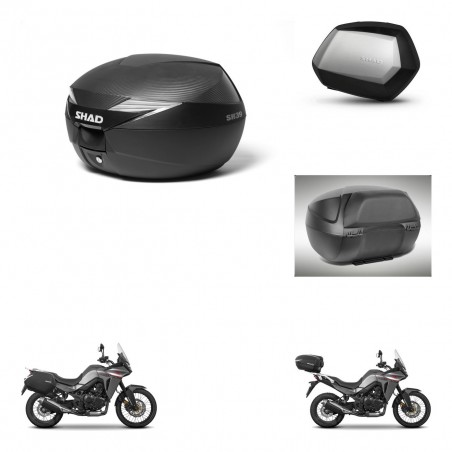 SHAD SH35 PREMIUM suitcases + mounting bracket suitcase trunk accessories KIT-473365