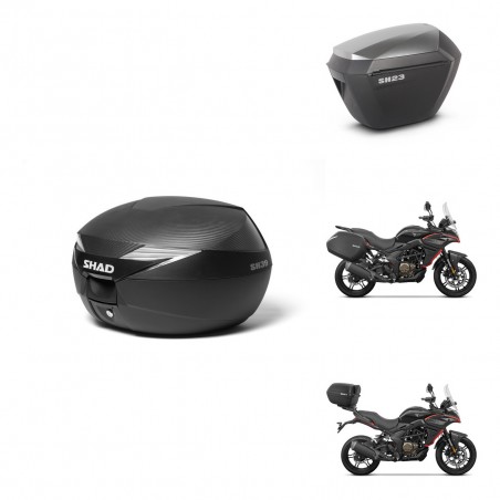 SHAD Maletas sh23 alu + soporte montaje Baul maleta KIT-473379