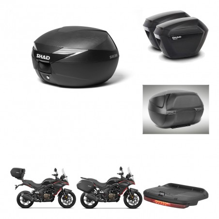 SHAD Maletas sh23 + soporte montaje Baul maleta accesorios KIT-473394