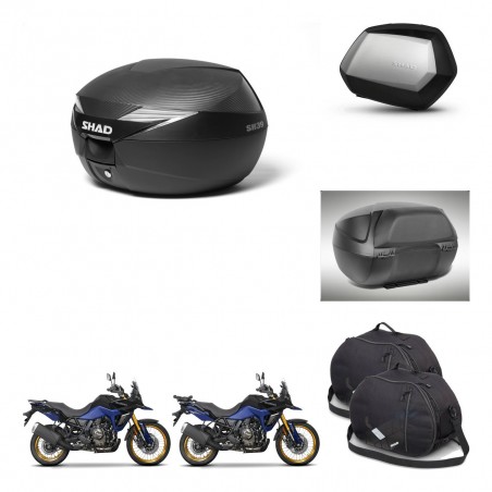 SHAD SH35 PREMIUM suitcases + mounting bracket suitcase trunk accessories KIT-473414