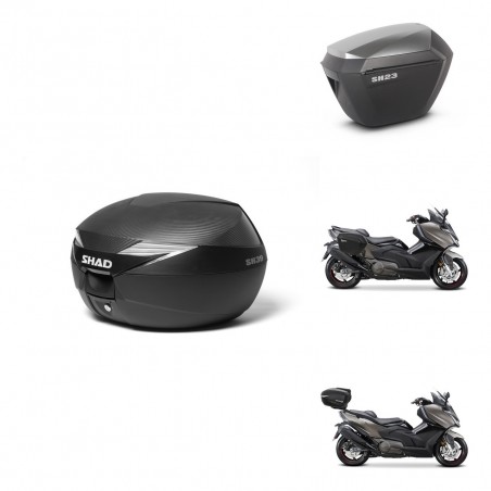 SHAD Maletas sh23 alu + soporte montaje Baul maleta KIT-473451