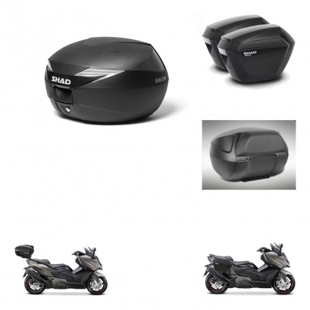 SHAD Maletas sh23 + soporte montaje Baul maleta accesorios KIT-473460