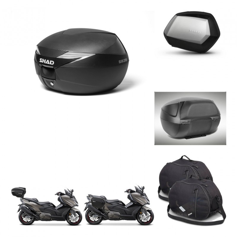 SHAD Maletas SH35 PREMIUM + soporte montaje Baul maleta accesorios KIT-473462