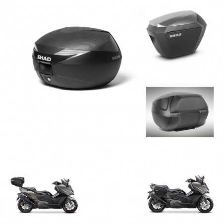SHAD Maletas sh23 alu + soporte montaje Baul maleta accesorios KIT-473463