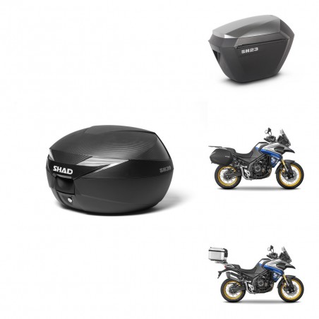 SHAD Maletas sh23 alu + soporte montaje Baul maleta KIT-473475