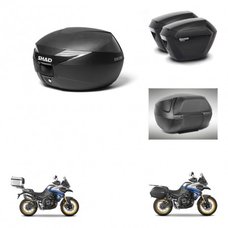SHAD Maletas sh23 + soporte montaje Baul maleta accesorios KIT-473484